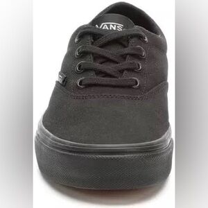 Vans Women’s Doheny Skate Shoe Sneakers All-Black Low Top Canvas Womens Size 10